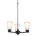 Myhouse Lighting Kichler - 52435BK - Three Light Chandelier - Stamos - Black