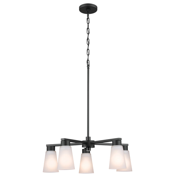 Myhouse Lighting Kichler - 52436BK - Five Light Chandelier - Stamos - Black