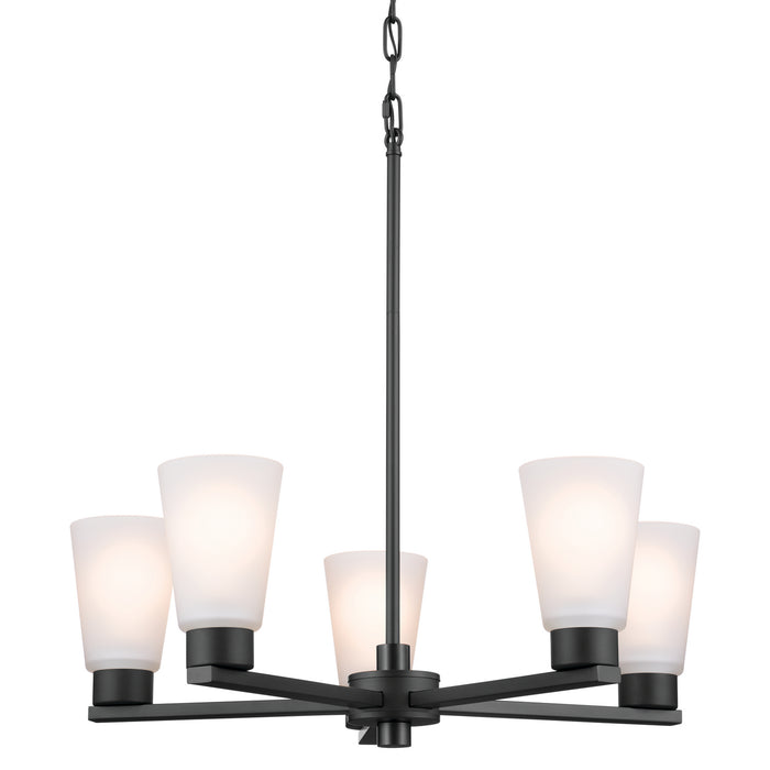 Myhouse Lighting Kichler - 52436BK - Five Light Chandelier - Stamos - Black