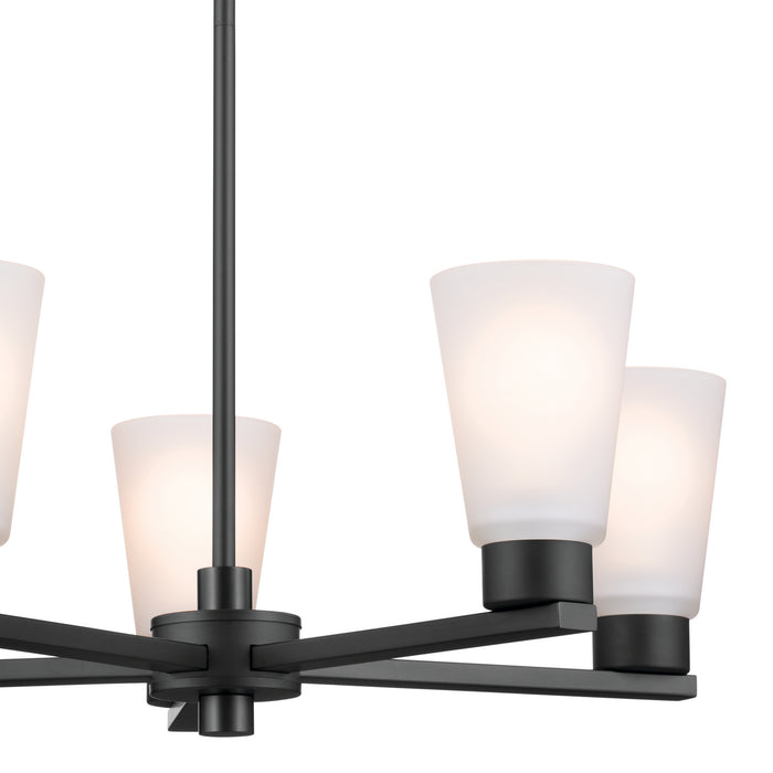 Myhouse Lighting Kichler - 52436BK - Five Light Chandelier - Stamos - Black