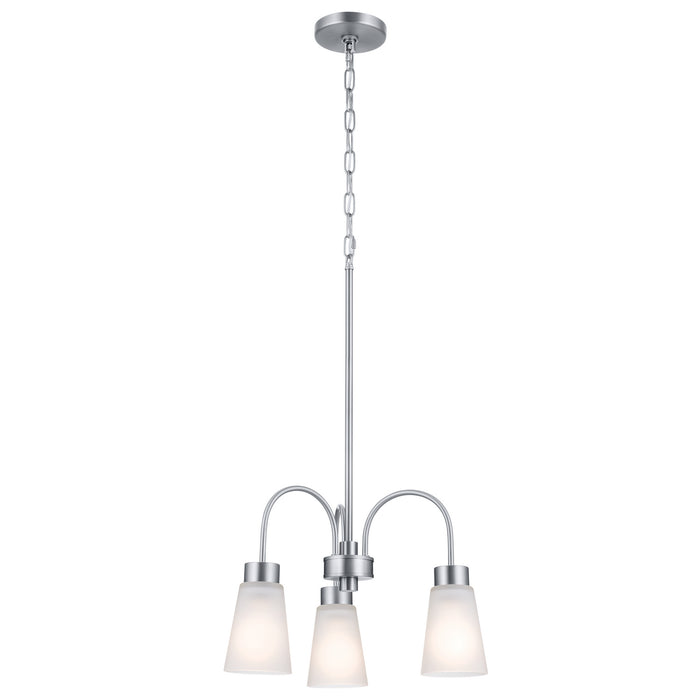 Myhouse Lighting Kichler - 52442NI - Three Light Chandelier - Erma - Brushed Nickel