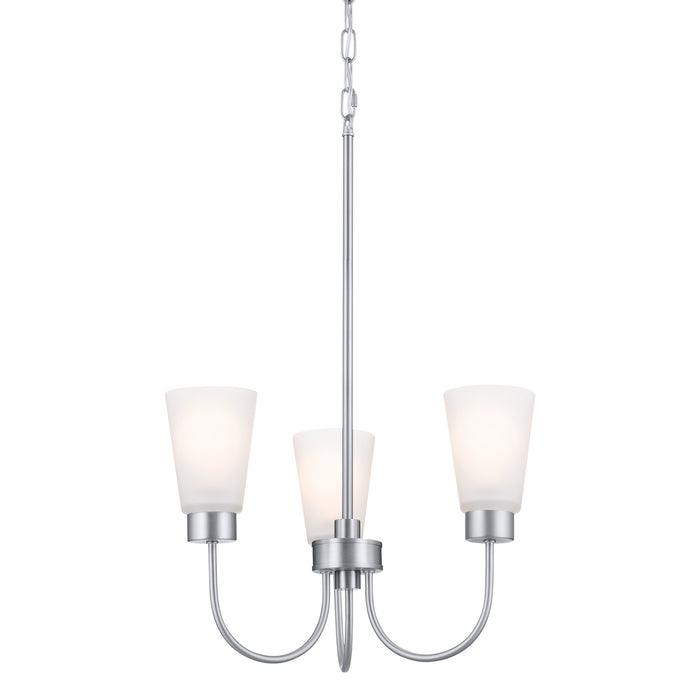 Myhouse Lighting Kichler - 52442NI - Three Light Chandelier - Erma - Brushed Nickel