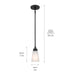 Myhouse Lighting Kichler - 52444BK - One Light Mini Pendant - Erma - Black