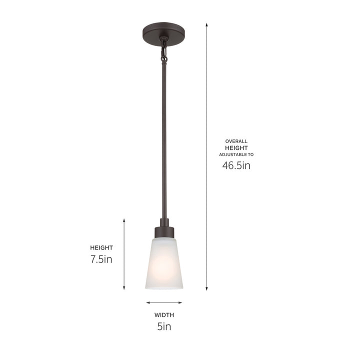 Myhouse Lighting Kichler - 52444OZ - One Light Mini Pendant - Erma - Olde Bronze