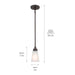 Myhouse Lighting Kichler - 52444OZ - One Light Mini Pendant - Erma - Olde Bronze