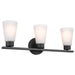 Myhouse Lighting Kichler - 55121BK - Three Light Bath - Stamos - Black