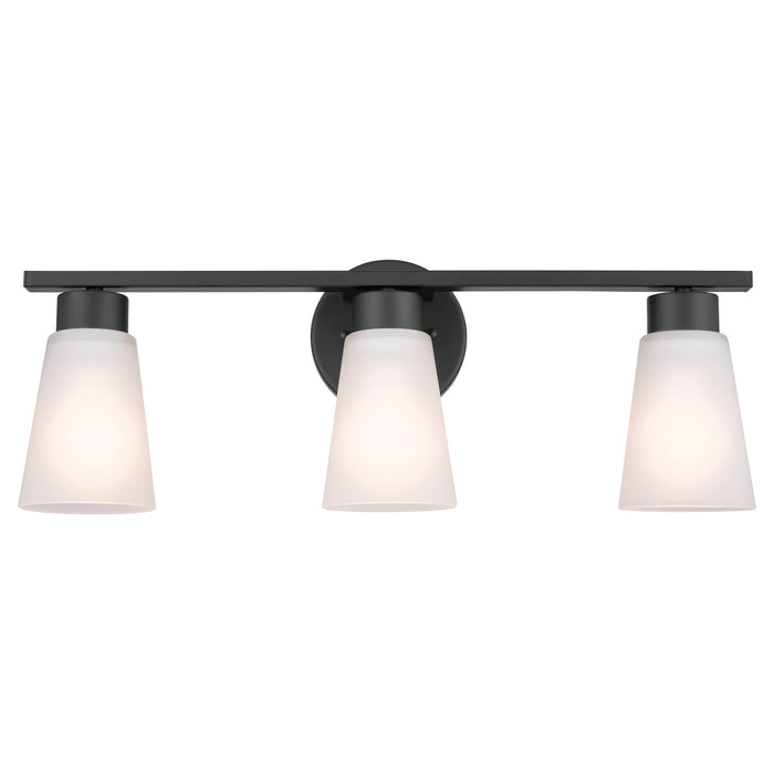 Myhouse Lighting Kichler - 55121BK - Three Light Bath - Stamos - Black