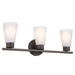 Myhouse Lighting Kichler - 55121OZ - Three Light Bath - Stamos - Olde Bronze