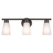 Myhouse Lighting Kichler - 55121OZ - Three Light Bath - Stamos - Olde Bronze