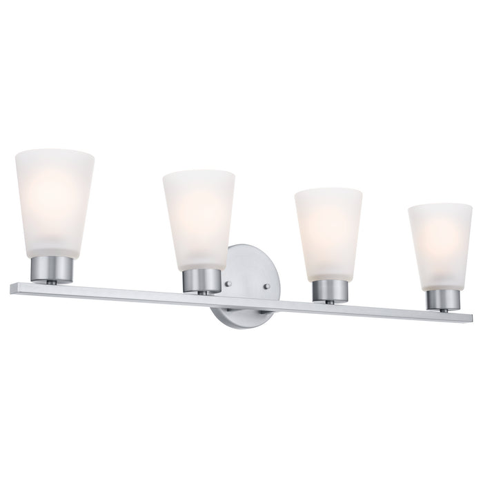 Myhouse Lighting Kichler - 55122NI - Four Light Bath - Stamos - Brushed Nickel