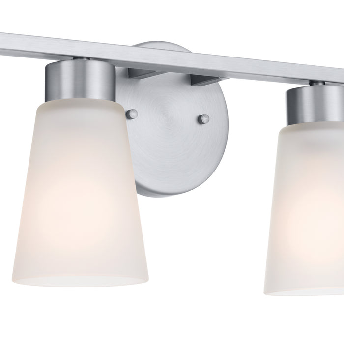 Myhouse Lighting Kichler - 55122NI - Four Light Bath - Stamos - Brushed Nickel