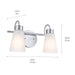 Myhouse Lighting Kichler - 55125NI - Two Light Bath - Erma - Brushed Nickel