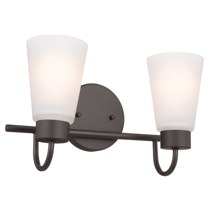 Myhouse Lighting Kichler - 55125OZ - Two Light Bath - Erma - Olde Bronze