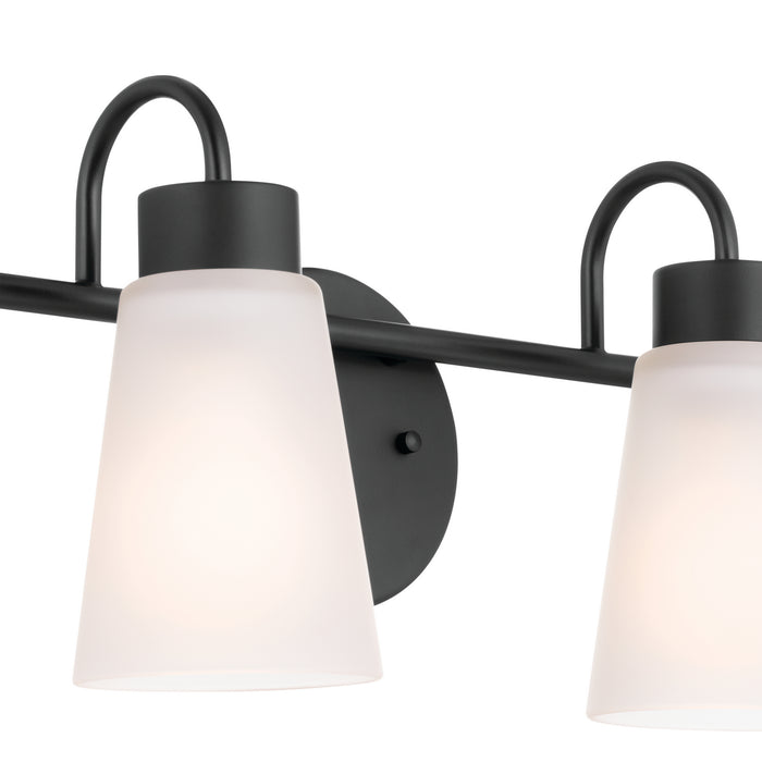 Myhouse Lighting Kichler - 55127BK - Four Light Bath - Erma - Black