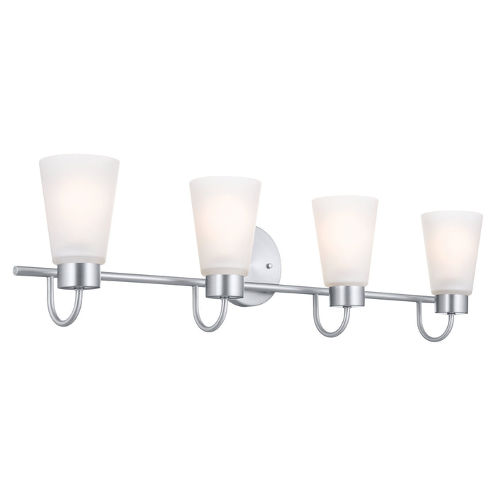 Myhouse Lighting Kichler - 55127NI - Four Light Bath - Erma - Brushed Nickel