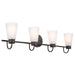 Myhouse Lighting Kichler - 55127OZ - Four Light Bath - Erma - Olde Bronze