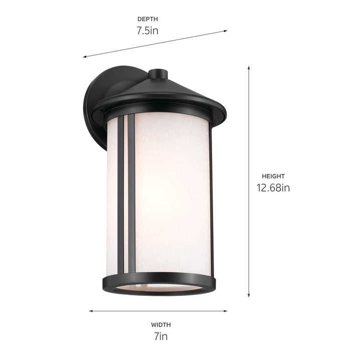 Myhouse Lighting Kichler - 59099BK - One Light Outdoor Wall Mount - Lombard - Black