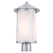 Myhouse Lighting Kichler - 59101BA - One Light Outdoor Post Lantern - Lombard - Brushed Aluminum