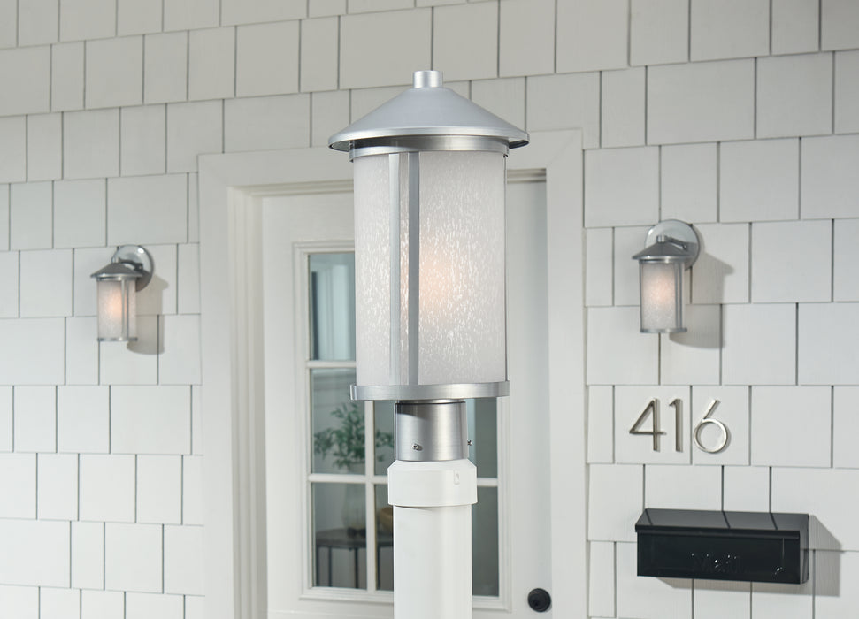 Myhouse Lighting Kichler - 59101BA - One Light Outdoor Post Lantern - Lombard - Brushed Aluminum