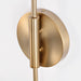 Myhouse Lighting Nuvo Lighting - 60-7394 - Two Light Wall Sconce - Trilby - Matte White / Burnished Brass