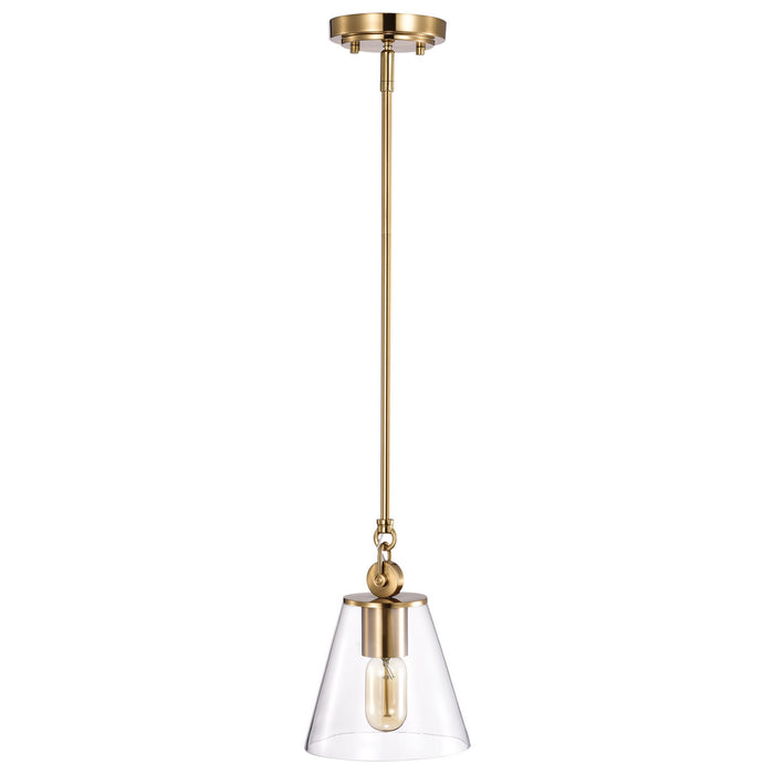 Myhouse Lighting Nuvo Lighting - 60-7410 - One Light Pendant - Dover - Vintage Brass