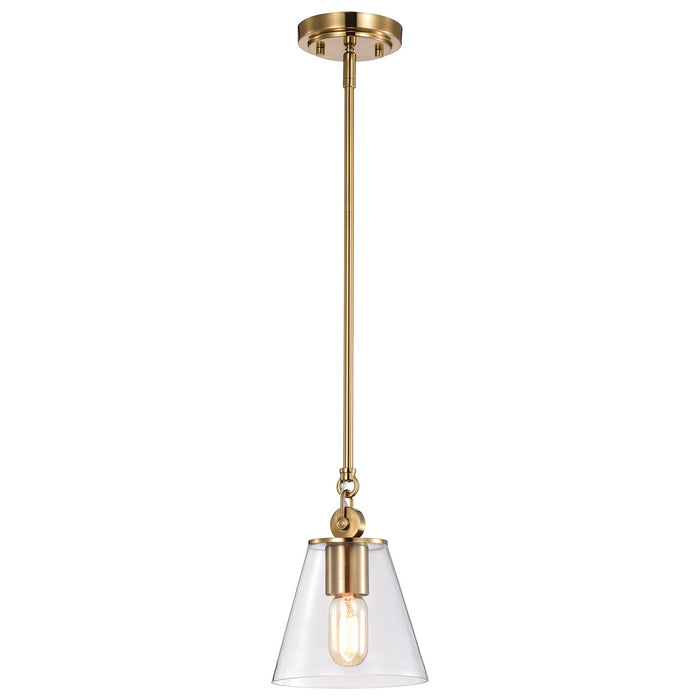 Myhouse Lighting Nuvo Lighting - 60-7410 - One Light Pendant - Dover - Vintage Brass