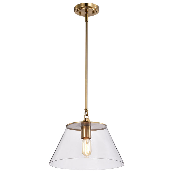 Myhouse Lighting Nuvo Lighting - 60-7413 - One Light Pendant - Dover - Vintage Brass