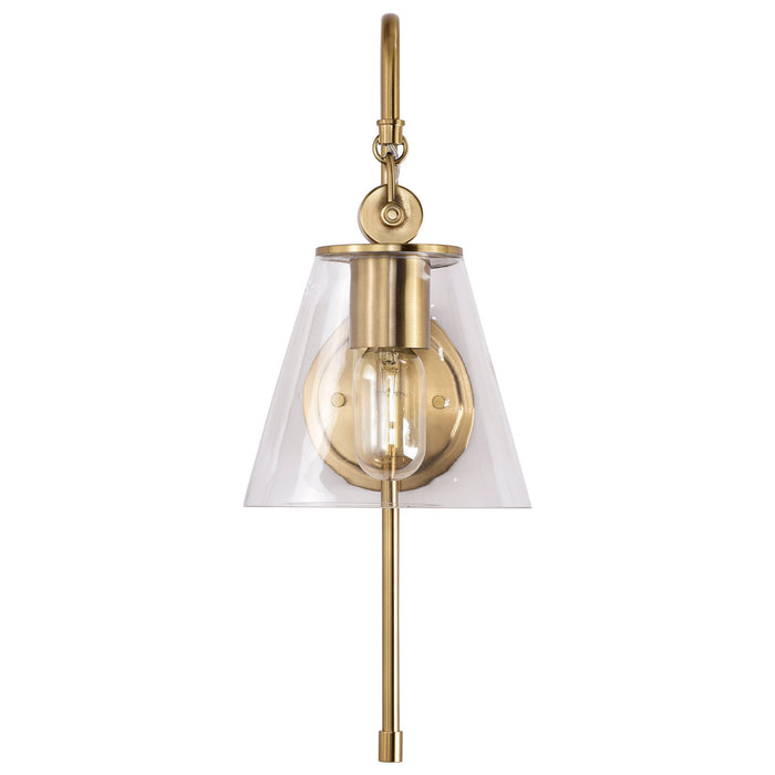 Myhouse Lighting Nuvo Lighting - 60-7449 - One Light Wall Sconce - Dover - Vintage Brass