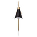 Myhouse Lighting Nuvo Lighting - 60-7467 - One Light Wall Sconce - Tango - Matte Black / Burnished Brass