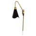 Myhouse Lighting Nuvo Lighting - 60-7467 - One Light Wall Sconce - Tango - Matte Black / Burnished Brass