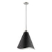 Myhouse Lighting Nuvo Lighting - 60-7472 - One Light Pendant - Tango - Matte Black / Polished Nickel