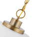 Myhouse Lighting Nuvo Lighting - 60-7480 - One Light Pendant - Colony - Matte White / Burnished Brass