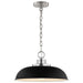 Myhouse Lighting Nuvo Lighting - 60-7482 - One Light Pendant - Colony - Matte Black / Polished Nickel