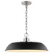 Myhouse Lighting Nuvo Lighting - 60-7485 - One Light Pendant - Colony - Matte Black / Polished Nickel