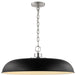 Myhouse Lighting Nuvo Lighting - 60-7488 - One Light Pendant - Colony - Matte Black / Polished Nickel