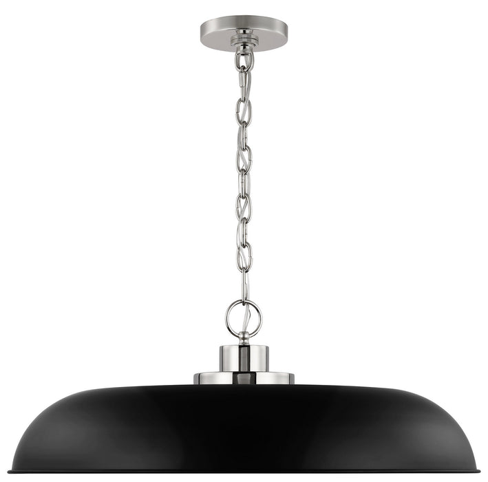 Myhouse Lighting Nuvo Lighting - 60-7488 - One Light Pendant - Colony - Matte Black / Polished Nickel