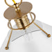 Myhouse Lighting Nuvo Lighting - 60-7522 - One Light Pendant - Outpost - Matte White / Burnished Brass