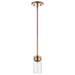 Myhouse Lighting Nuvo Lighting - 60-7529 - One Light Mini Pendant - Intersection - Burnished Brass