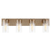 Myhouse Lighting Nuvo Lighting - 60-7534 - Four Light Vanity - Intersection - Burnished Brass