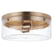 Myhouse Lighting Nuvo Lighting - 60-7536 - Two Light Flush Mount - Intersection - Burnished Brass