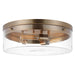 Myhouse Lighting Nuvo Lighting - 60-7538 - Three Light Flush Mount - Intersection - Burnished Brass