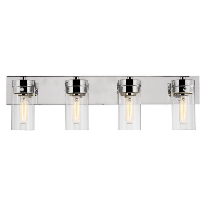 Myhouse Lighting Nuvo Lighting - 60-7634 - Four Light Vanity - Intersection - Polished Nickel