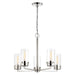 Myhouse Lighting Nuvo Lighting - 60-7635 - Five Light Chandelier - Intersection - Polished Nickel