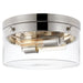 Myhouse Lighting Nuvo Lighting - 60-7637 - Two Light Flush Mount - Intersection - Polished Nickel