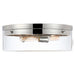 Myhouse Lighting Nuvo Lighting - 60-7638 - Three Light Flush Mount - Intersection - Polished Nickel