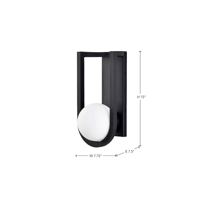 Myhouse Lighting Nuvo Lighting - 62-1620 - LED Wall Lantern - Cradle - Matte Black