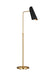 Myhouse Lighting Visual Comfort Studio - AET1001BBSMBK1 - One Light Floor Lamp - Tresa - Midnight Black and Burnished Brass