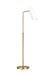 Myhouse Lighting Visual Comfort Studio - AET1001BBSMWT1 - One Light Floor Lamp - Tresa - Matte White and Burnished Brass