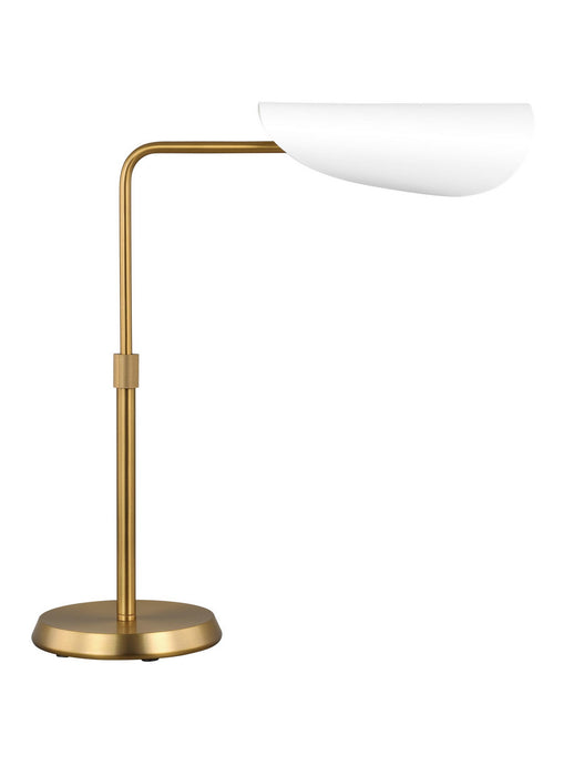 Myhouse Lighting Visual Comfort Studio - AET1011BBSMWT1 - One Light Table Lamp - Tresa - Matte White and Burnished Brass