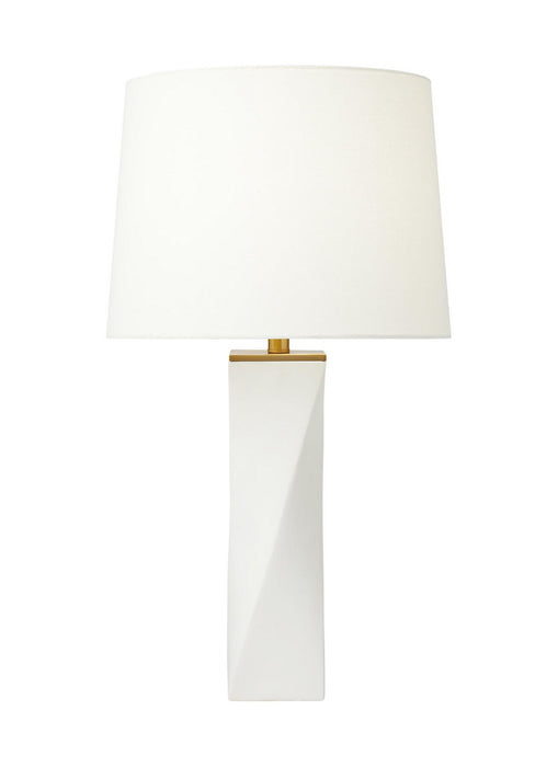 Myhouse Lighting Visual Comfort Studio - CT1211WL1 - One Light Table Lamp - Lagos - White Leather